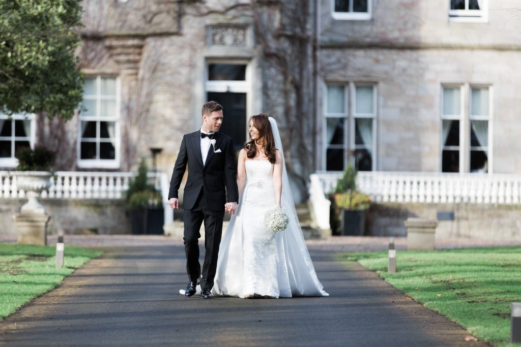 A wedding at Carlowrie Castle in Edinburgh, Scotland by Cheshire based fine art wedding photographer