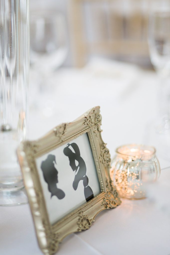 Table plan details at wedding at Carlowrie Castle in Edinburgh, Scotland