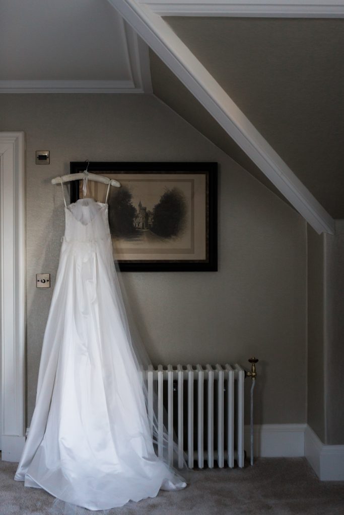 Suzanne Neville gown at Carlowrie Castle Wedding - photo