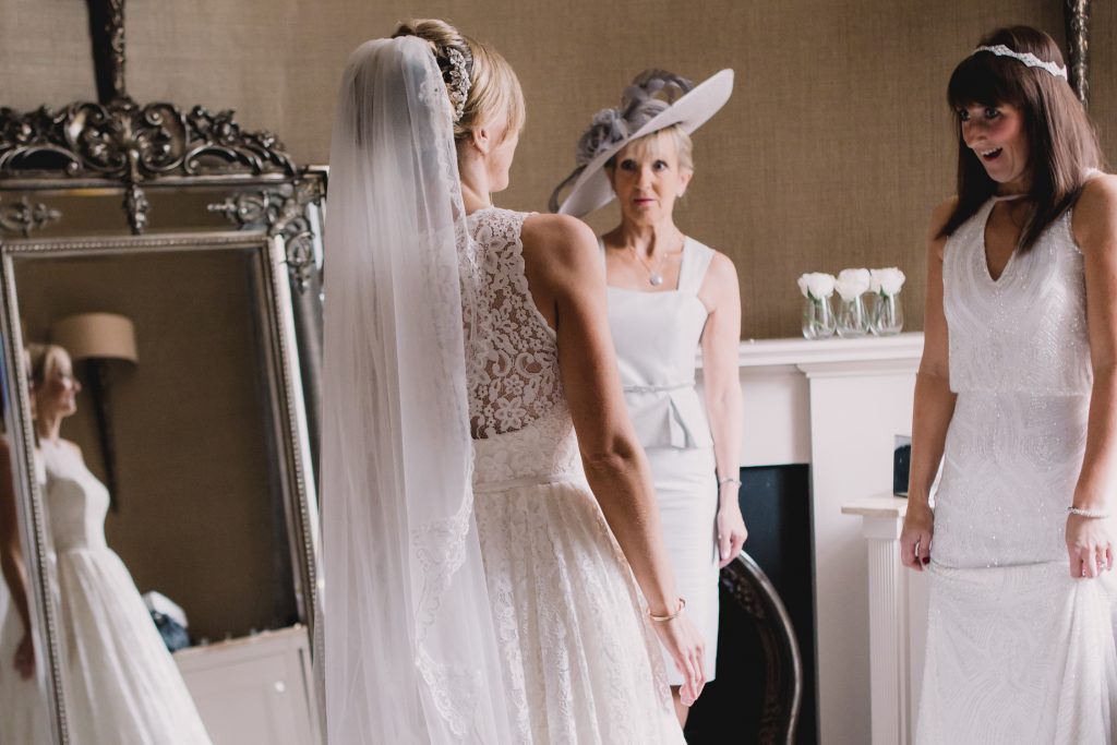 Candid documentary fine art wedding photography at Carlowrie Castle, Edinburgh photo