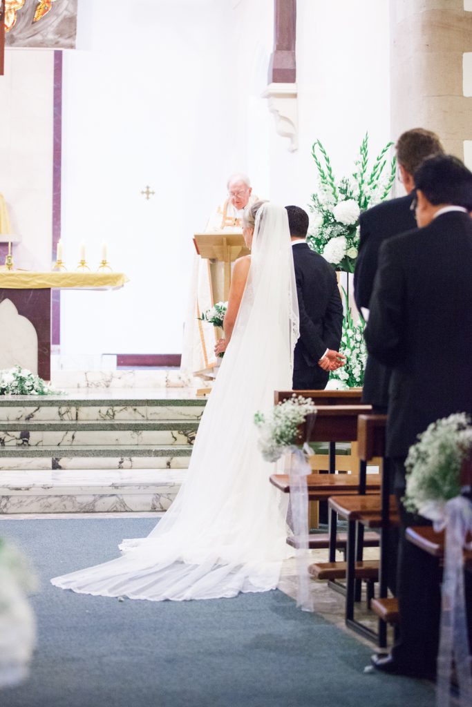 Church wedding ceremony at St Michael's church in Edinburgh