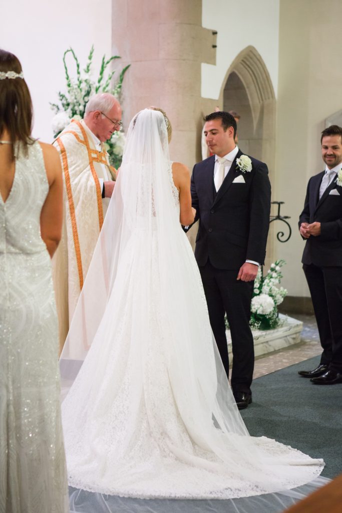 Church wedding ceremony at St Michael's church in Edinburgh