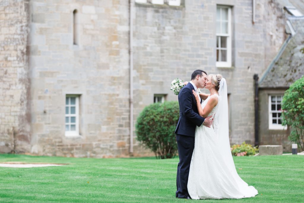 Fine art wedding photographer in the UK at a Scottish Castle Destination wedding in Edinburgh