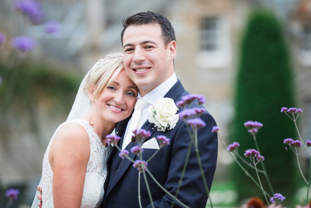 Bride and groom portraits by fine art wedding photographer in the UK at a Scottish Castle Destination wedding