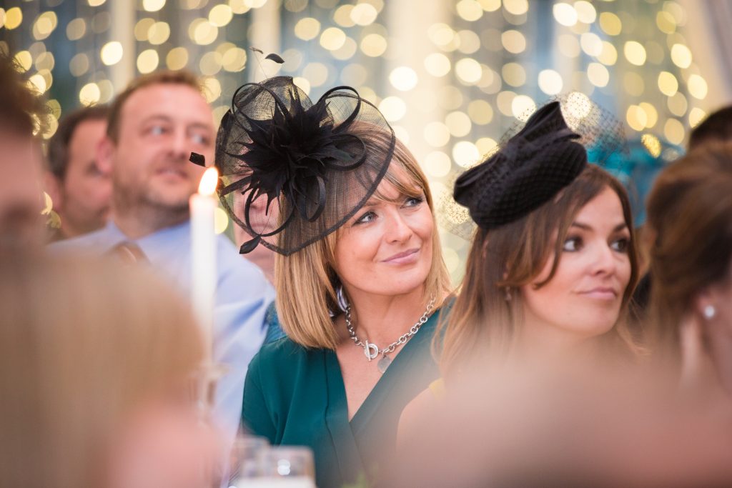 Candid photography for wedding speeches at a Scottish Castle Wedding