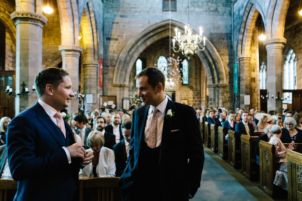 Wedding ceremony at Acton Church in Nantwich photo