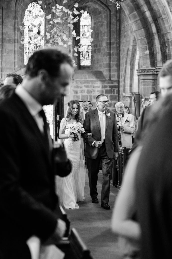 Wedding ceremony at Acton Church in Nantwich photo