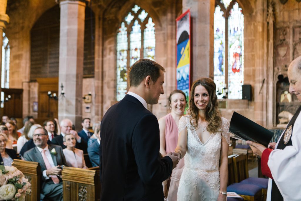 Documentary wedding photography at Acton church in Nantwich photo