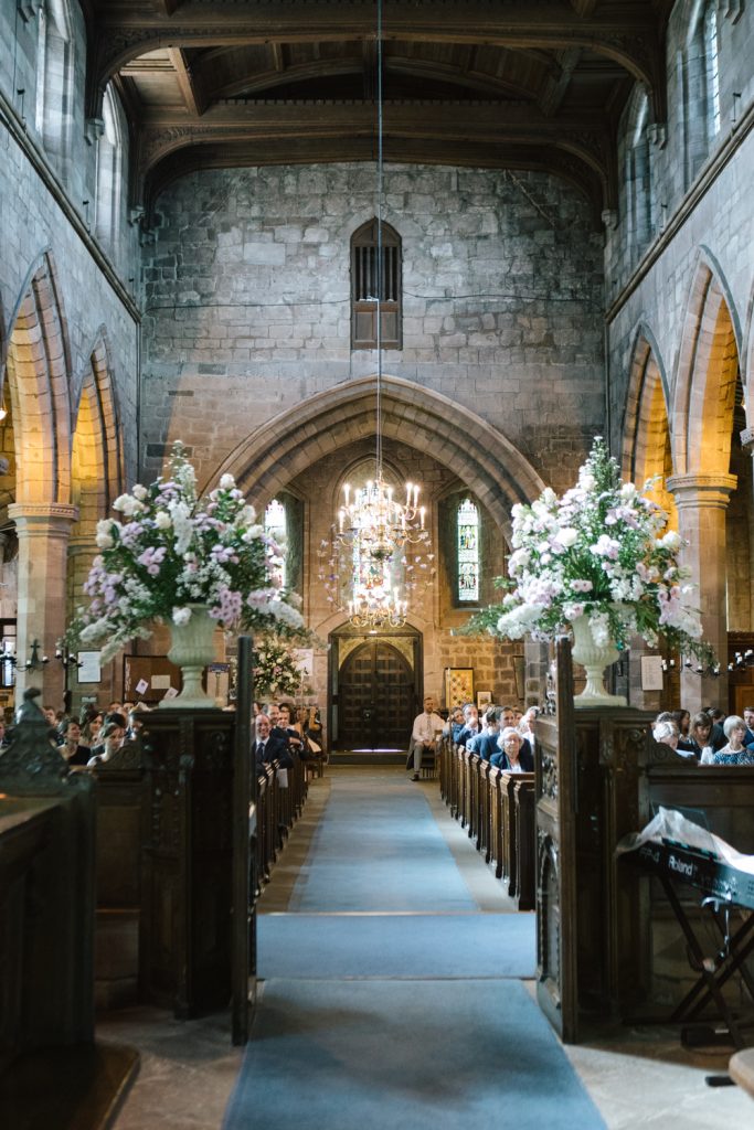 Acton church in Nantwich wedding photo