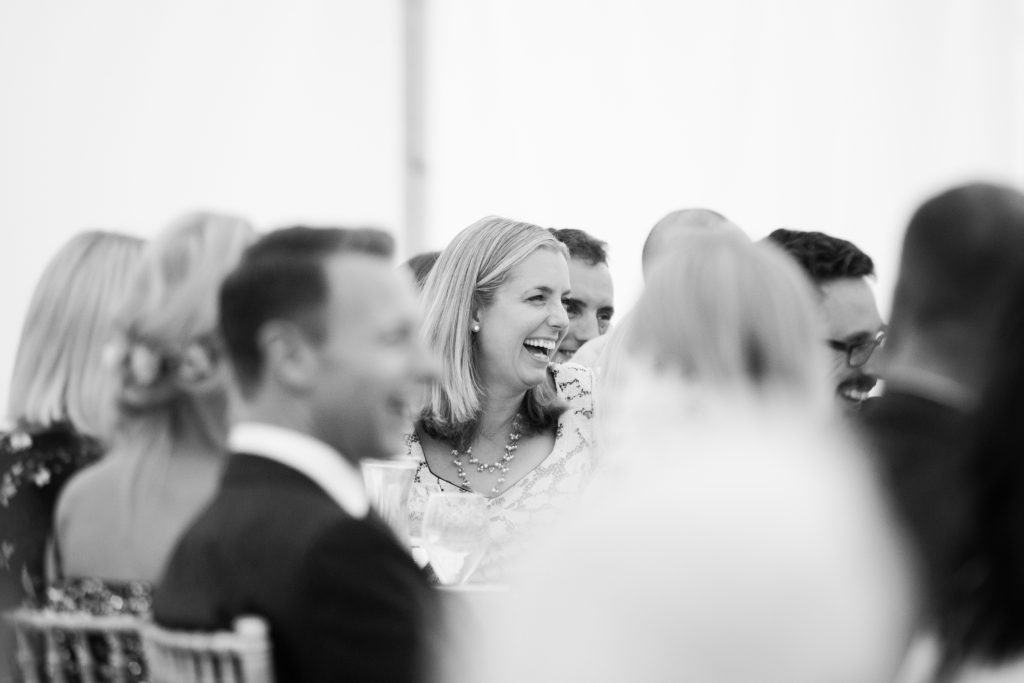 Candid shots of speeches at wedding at Dorfold Hall in Cheshire.