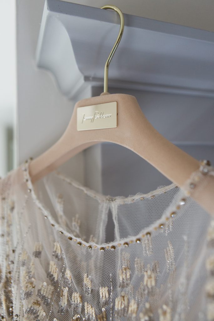 Farbridge Barns winter wedding with Jenny Packham wedding gown