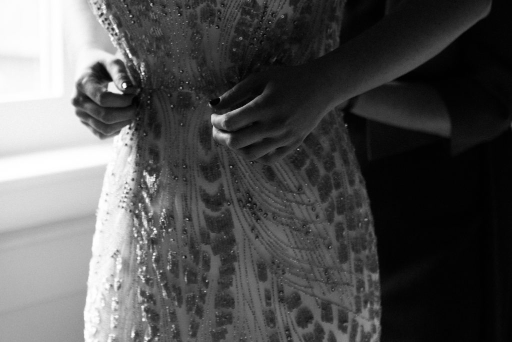 Bridal prep at Farbridge Barns wedding by Cheshire based Destination Wedding Photographer