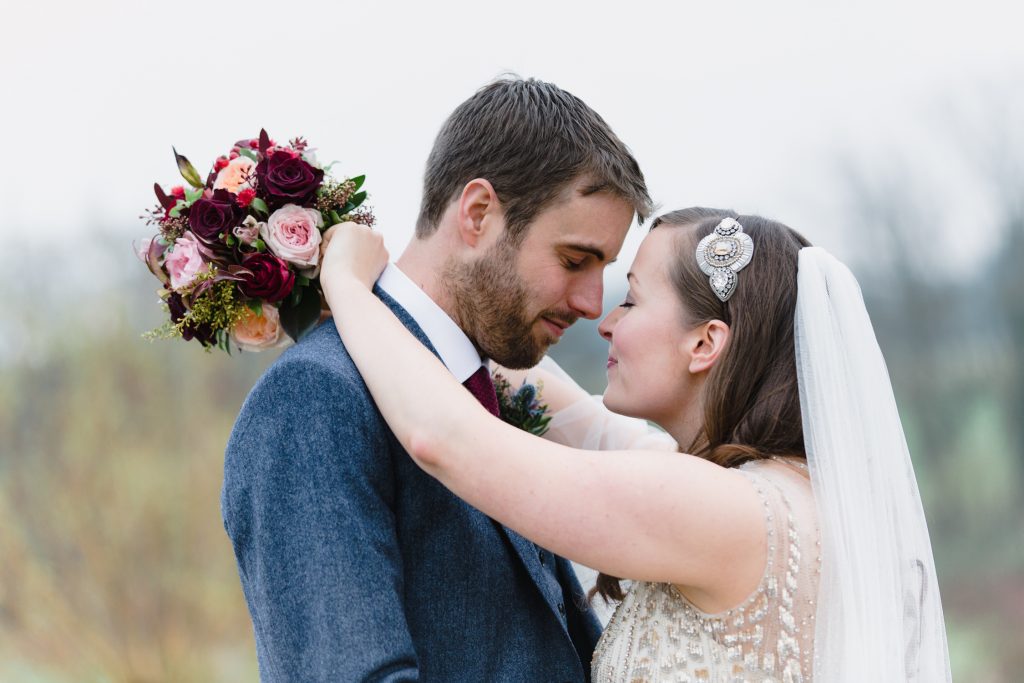 Romantic and natural bridal portraits by UK Fine Art Wedding Photographer.