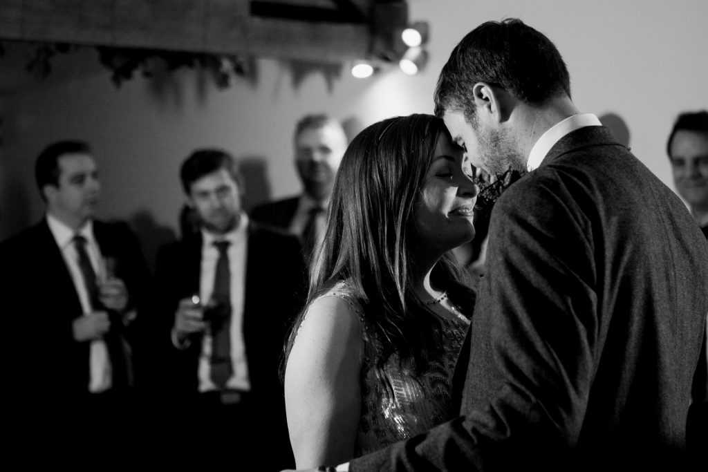 Farbridge Barns Wedding Photography featuring photos of the first dance.