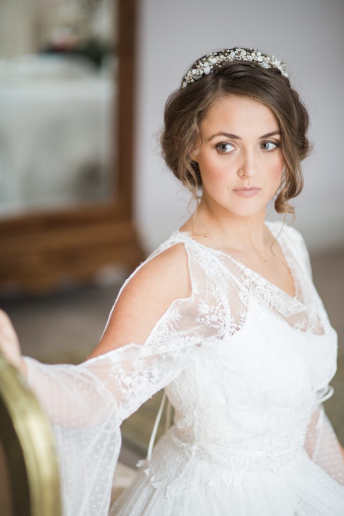 Bridal portrait bridal look book for Staffordshire based Sarah Willard Couture