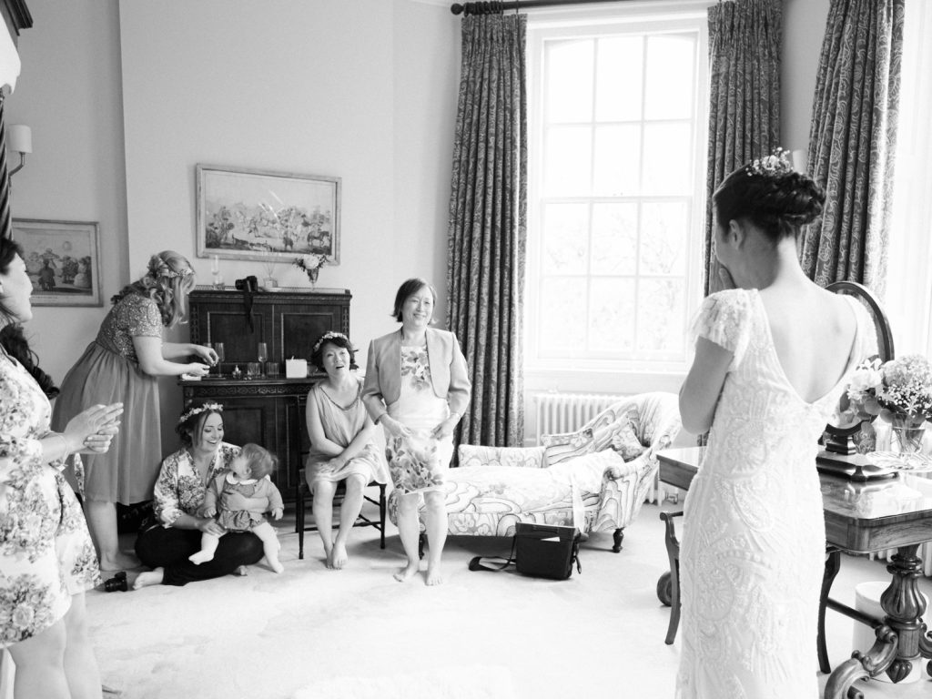 Bridal Suite at Iscoyd Park during bridal preparations.