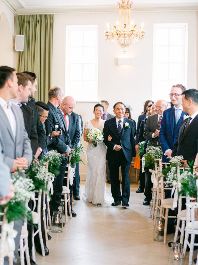 Wedding ceremony at Iscoyd Park