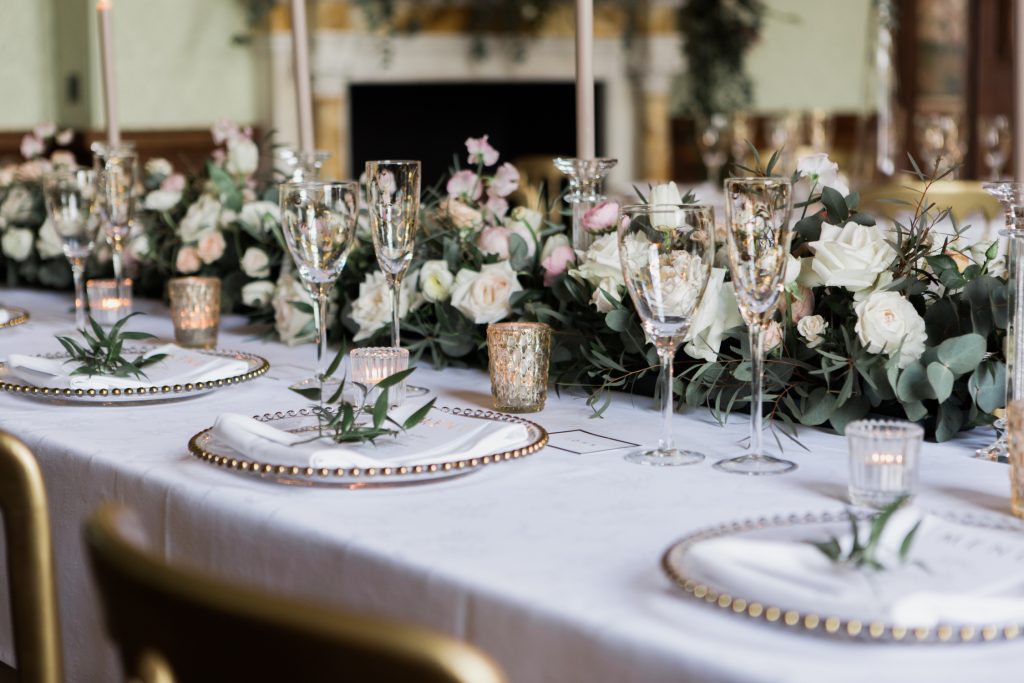Tablescape ideas from an inspiration shoot by UK Fine art Documentary wedding photographer and flowers by Flowers by Breige