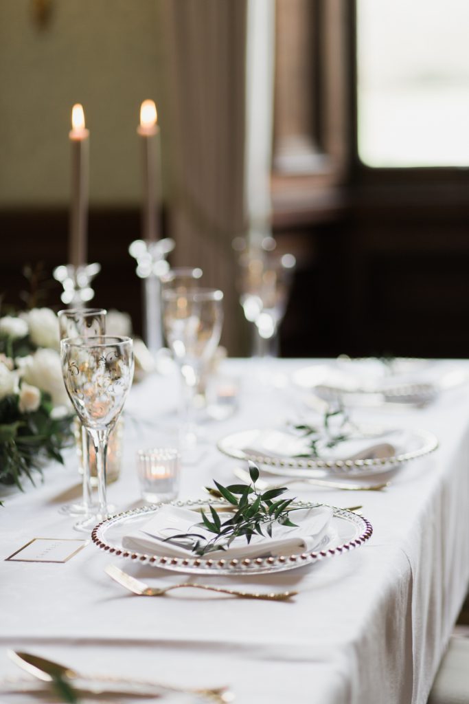 Candlelit tablescape ideas from an inspiration shoot by UK Fine art Documentary wedding photographer and flowers by Flowers by Breige