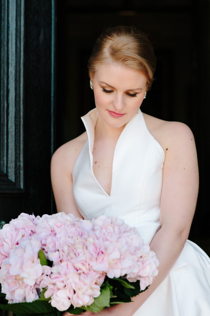 Grace Kelly bridal style with Jesus Peiro wedding gown from The White Closet.