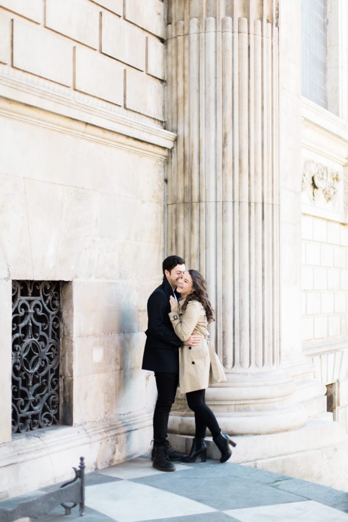St Paul's Engagement Session in London by UK Fine Art Wedding Photographer