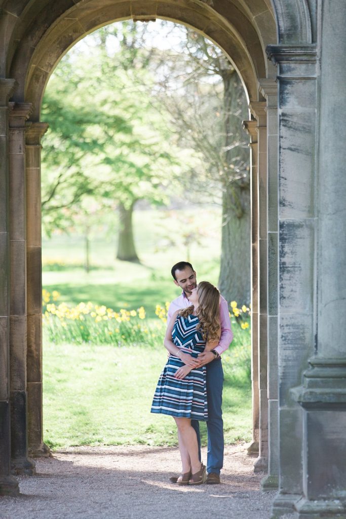 Engagement shoot at Trentham Gardens in Staffordshire photo