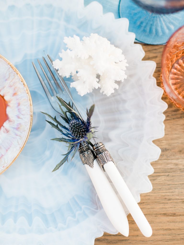 Table details and ideas for a destination wedding by UK Fine Art Wedding Photographer