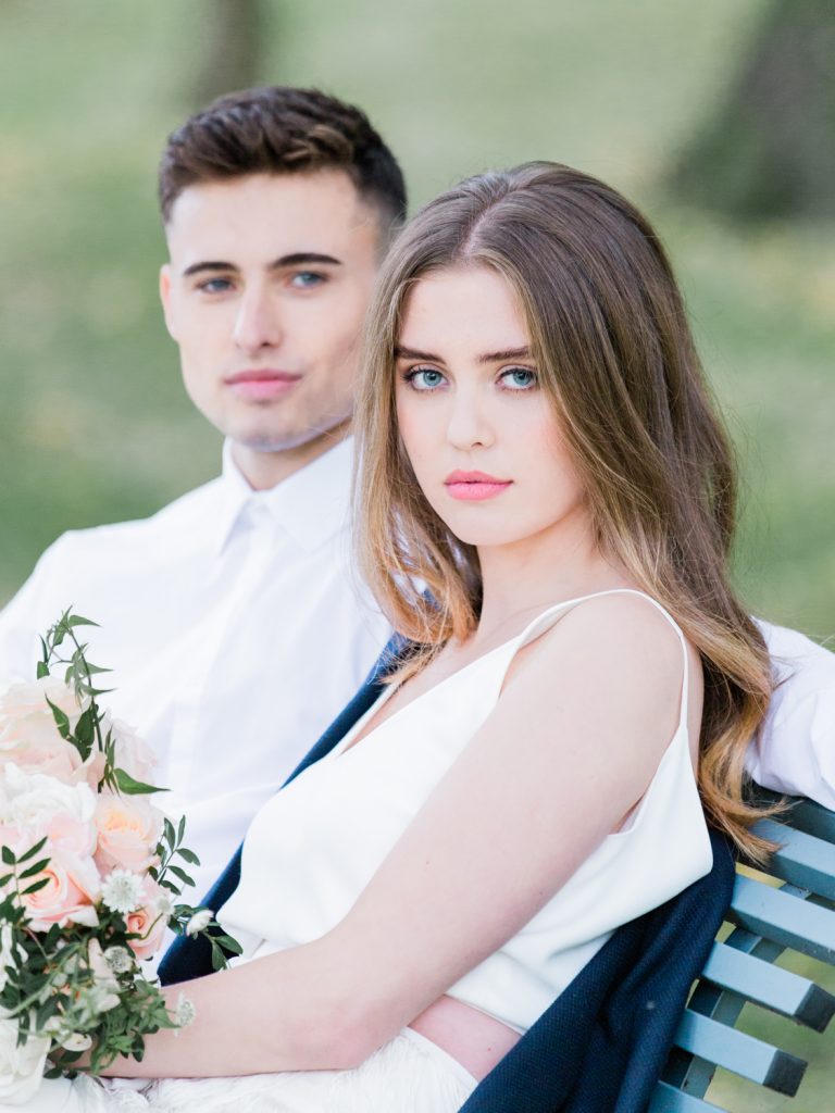 Charlie Brear bride for UK Wedding at Dorfold Hall.