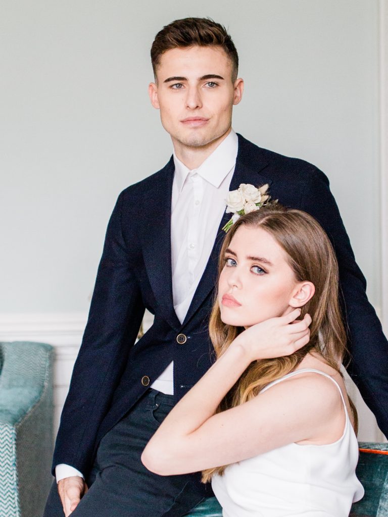 Cheshire Wedding Photographer at Dorfold Hall featuring Bride and Groom portraits.