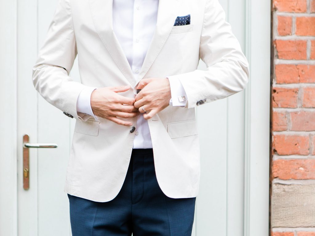 Hugo Boss for a luxury private country house wedding in Shropshire