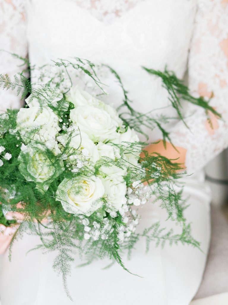 Classic White Florals for an English country mansion wedding by Cheshire Wedding Photographer