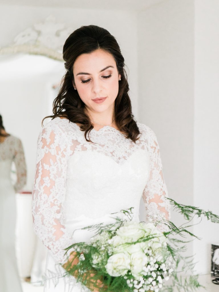 Bridal portrait for a private country mansion wedding in the UK