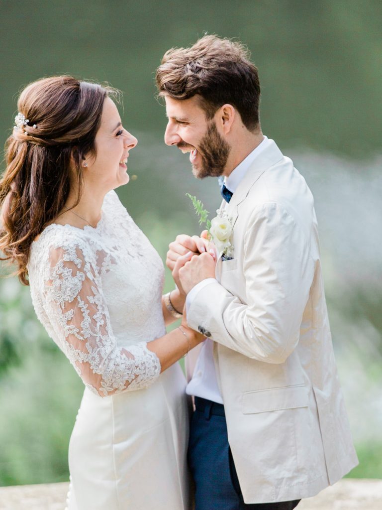 Natural bride and groom portraits by UK Fine art wedding photographer based in Cheshire.