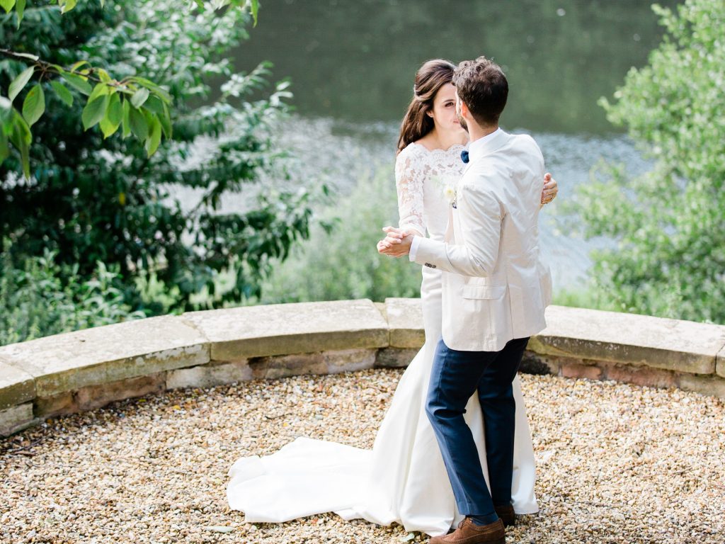 Natural bride and groom portraits by UK Fine art wedding photographer based in Cheshire.