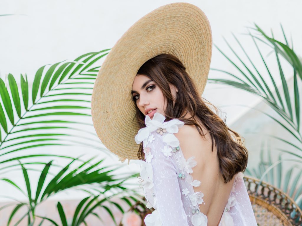 Belle Epoque Wedding Editorial shoot in Santorini