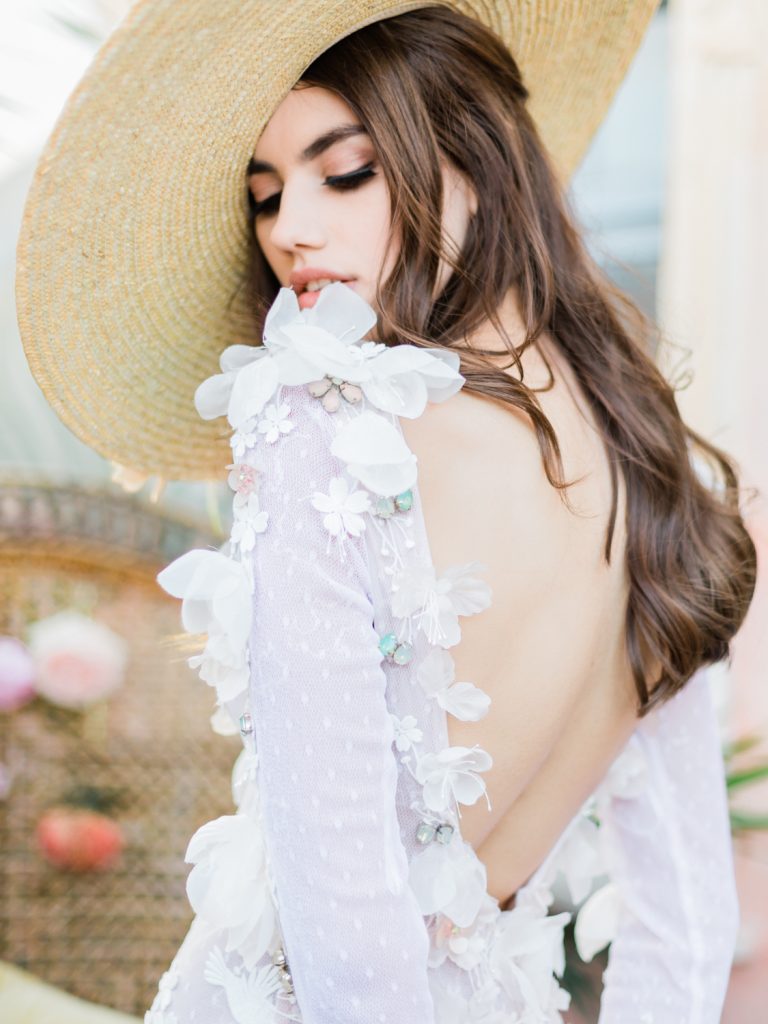 Belle Epoque Wedding Editorial shoot in Santorini