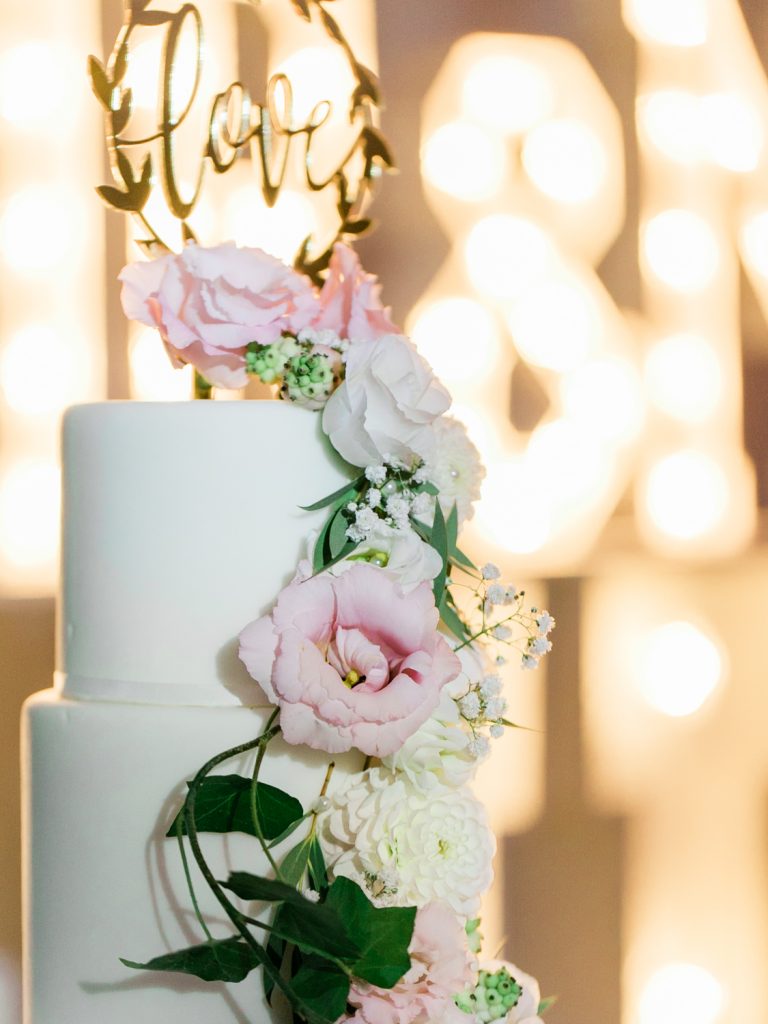 Wedding cake at Events at The Old Hall in Chester - photo