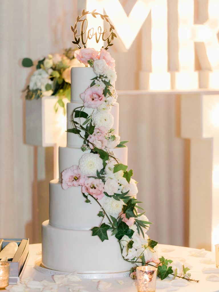 Wedding cake at Events at The Old Hall in Chester - photo