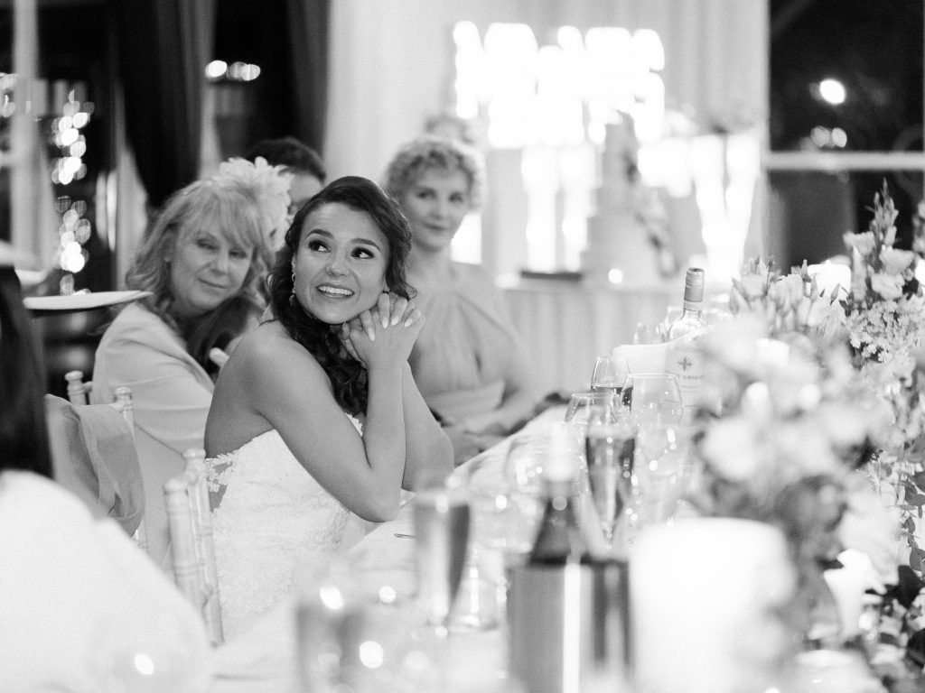 Romantic and elegant wedding photography. Groom's speech at The Old Hall in Chester -photo
