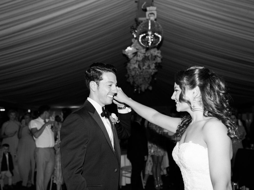 ride and groom first dance by Cheshire wedding photographer
