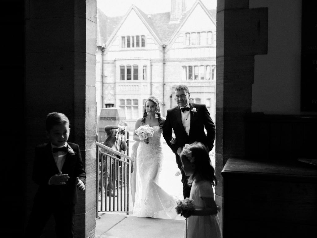 Ceremony at Wedding at St Werburgh's Church in Chester - photo