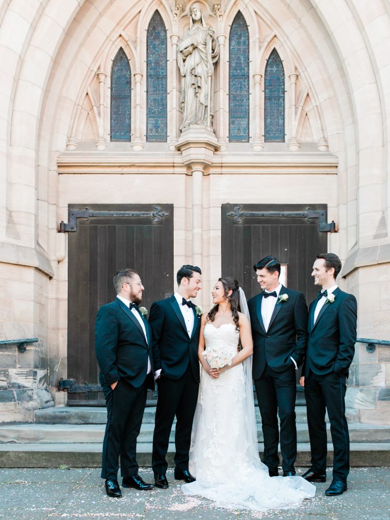 Black Tie Wedding at St Werburgh's Church in Chester - photo