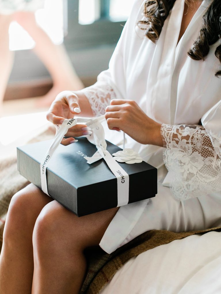 Abode Chester for bridal preparations in light and airy wedding photography style - photo