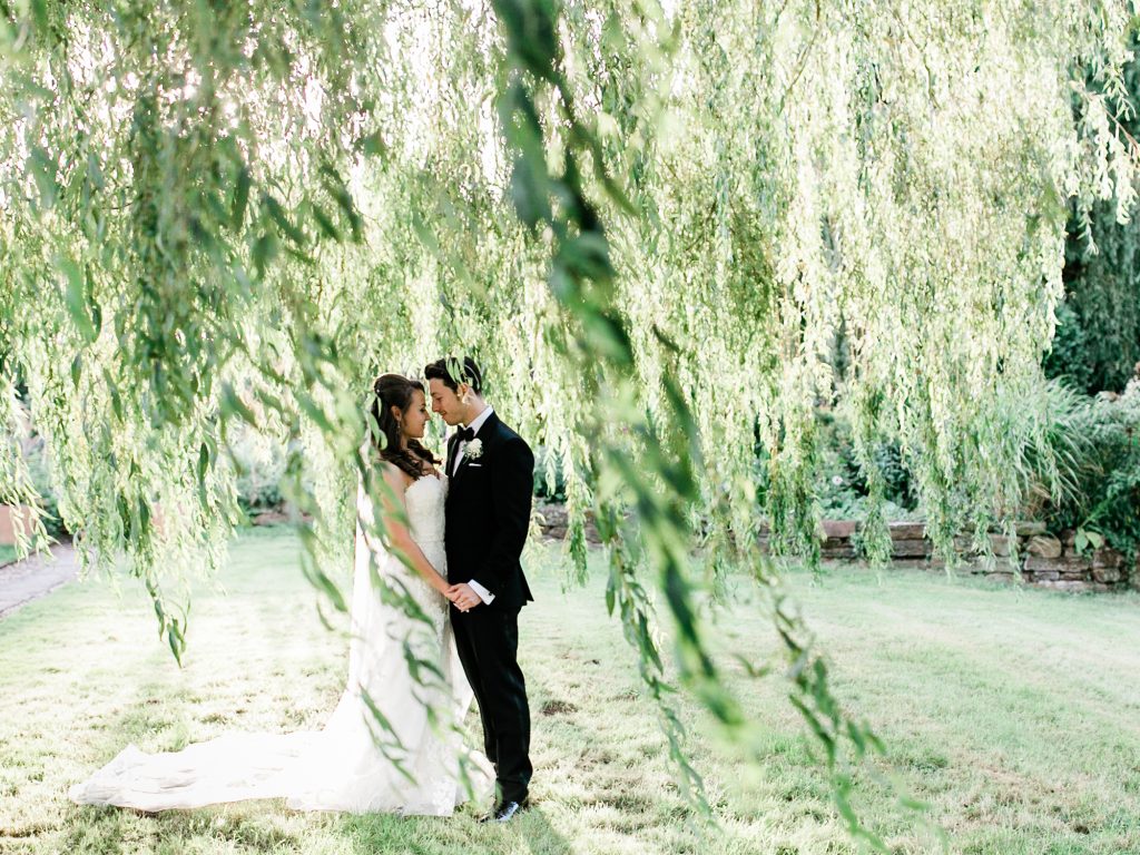 Romantic and elegant black tie wedding UK - photo