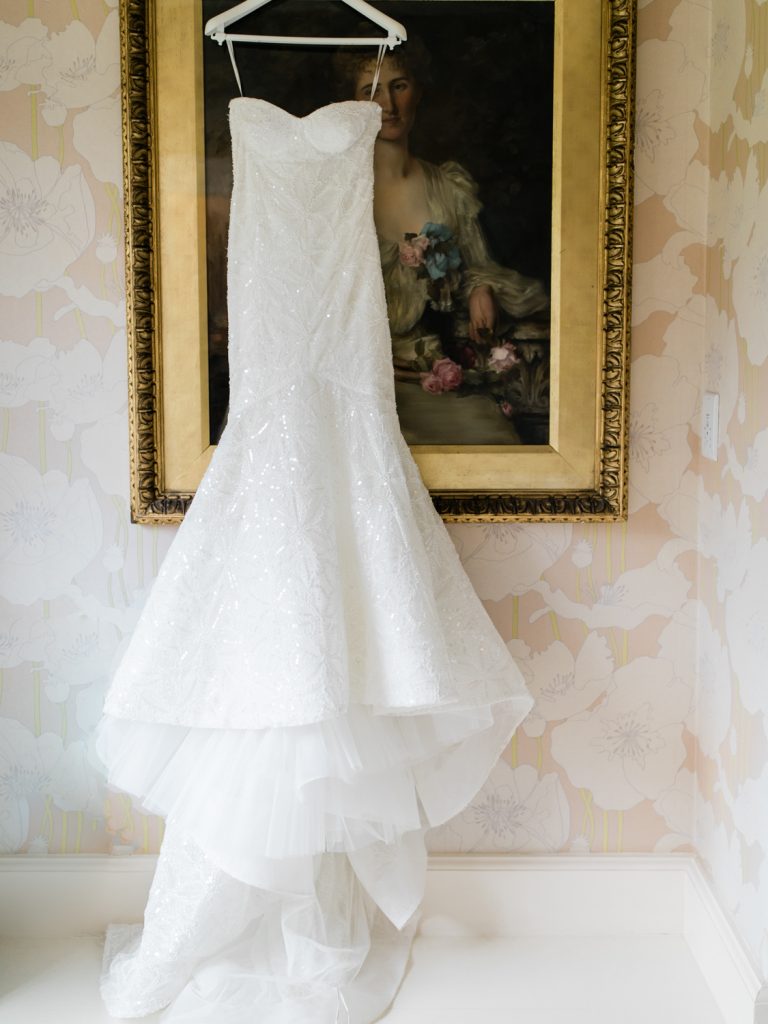 Pronovias wedding dress at Iscoyd Park wedding