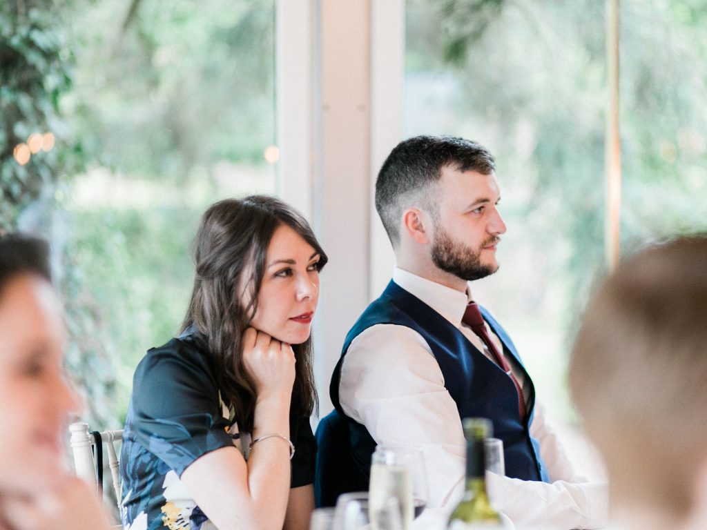 Candid wedding photography at a summer wedding at Iscoyd Park.