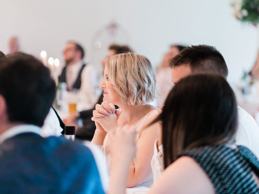 Candid wedding photography at a summer wedding at Iscoyd Park.