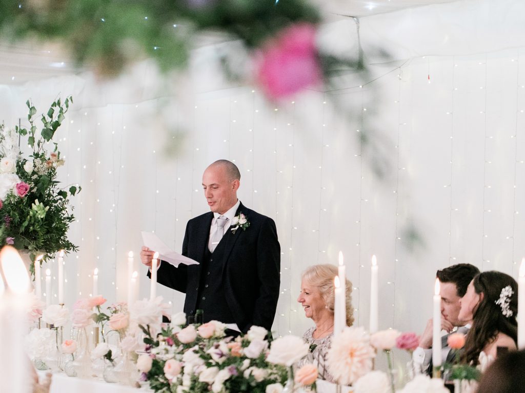 Candid wedding photography at a summer wedding at Iscoyd Park.