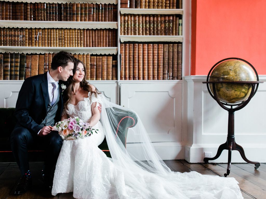 Wedding photography portraits at Iscoyd Park wedding venue photo