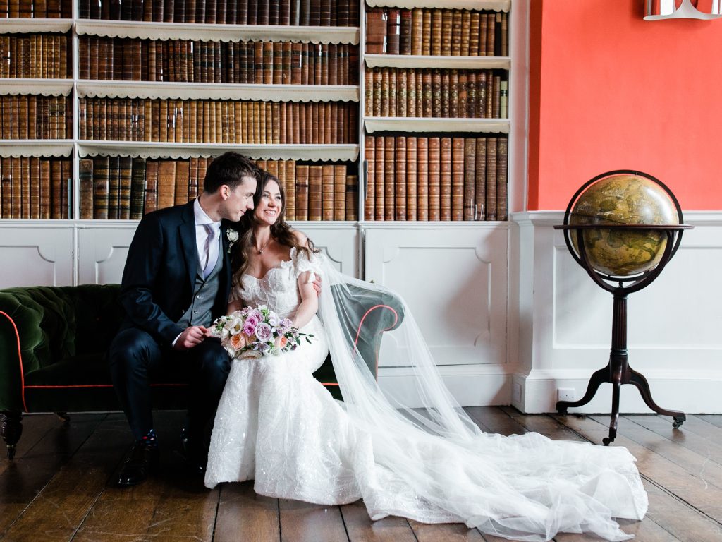 Wedding photography portraits at Iscoyd Park wedding venue photo